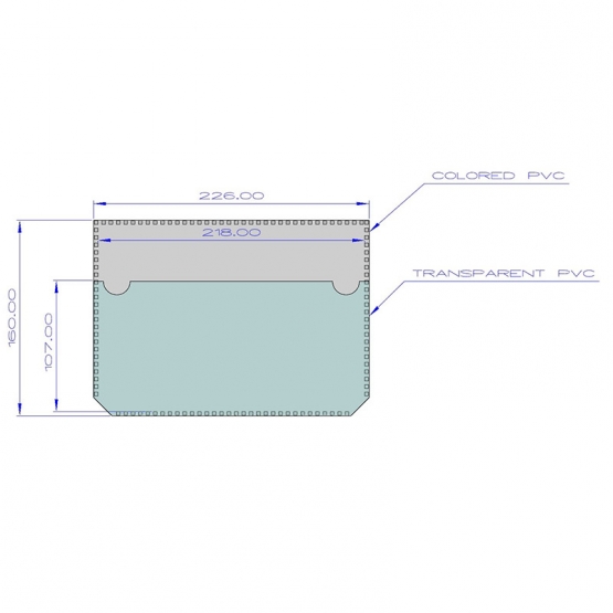 Kanban Cebi 160*225mm (K02)-Siyah - 250 Adet